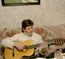 У друга Кульмана (в жизни художника Андрея Макарова) дома с его новой гитарой